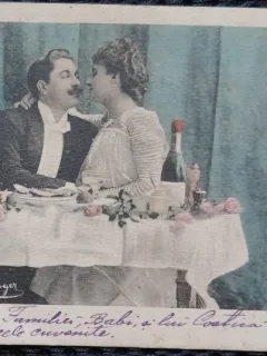 Carte Postala, Indragostiti la masa festiva, 1902