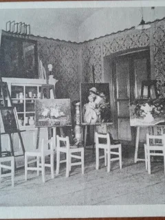Carte postala, interior Institut d. A. Schulschwestern d. N.D., Timisoara, perioda interbelica