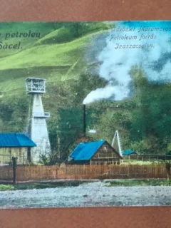 Carte postala, Izvor de petrol din Sacele, perioada interbelica