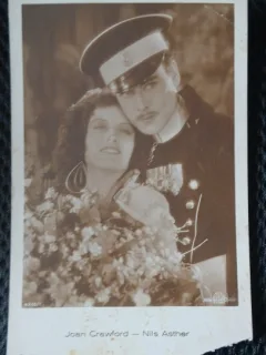 Carte Postala, Joan Crawford actrita americana 1906-1977 si Nils Asther actor american de film 1897-1981