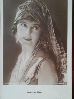 Carte postala, Karina Bell, actriță daneză, 1898-1979