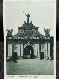 Carte postala, lba Iulia Poarta de Sus a Cetatii, 1925