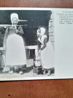 Carte postala Le costume Poitevin, inceput de secol XX
