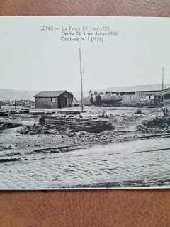 Carte postala, Lens, La Fosse N1 en 1920