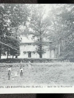 Carte postala, Les Essarts-le-Roi Bois de la Roumanie, perioada interbelica