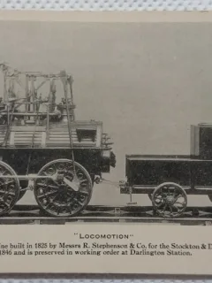 Carte postala, Locomotion, model of the engine built in 1825