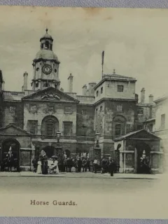 Carte postala, Londra, Horse Guards, perioada interbelica