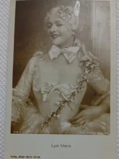 Carte postala, Lya Mara (1893-1960), actrita germana, star al filmului mut