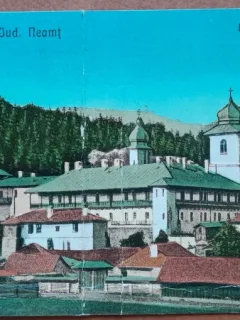 Carte postala, Manastirea Agapia, judetul Neamt, 1930