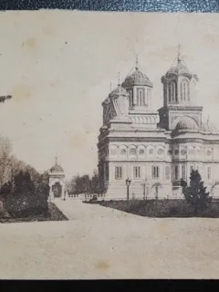 Carte postala, Manastirea Curtea de Arges, 1925