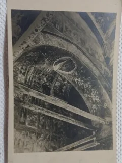 Carte postala, Manastirea Horezu, Bolti in Pronaos, 1930