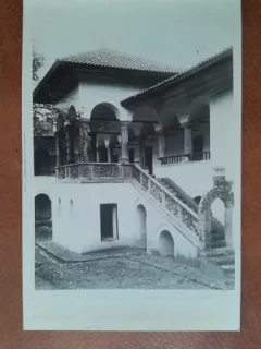 Carte postala, Manastirea Horezu, Scara si Foisorul lui Dionisie