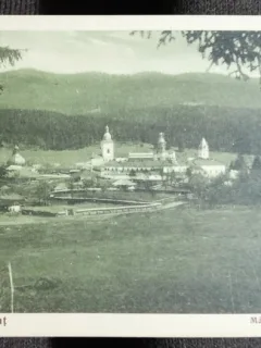 Carte postala, Manastirea Neamtu, 1935