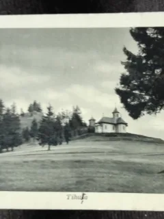 Carte postala, manastirea Piatra Fantanelor din Pasul Tihuta, 1942