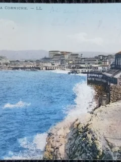 Carte postala, Marseille, La Corniche, 1918