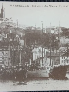 Carte Postala, Marseille, un coin du Vieux Port, perioada interbelica