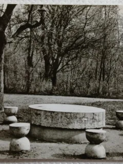 Carte postala, Masa tacerii de C. Brancusi, perioada de inceput a comunismului