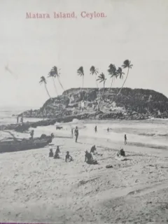Carte Postala, Matara Island, Ceylon, perioada interbelica