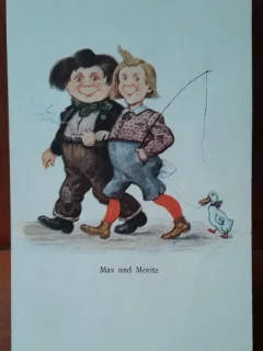 Carte postala, Max si Moritz, inceput de secol XX