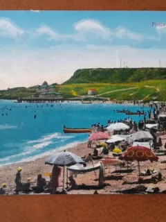 Carte postala, Movila plaja de la mare, 1933