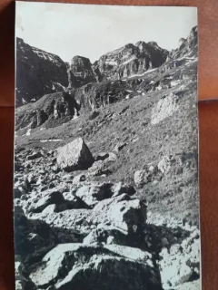 Carte postala, Muntii Bucegi, Calea Malaestilor cu Turnurile, perioada interbelica