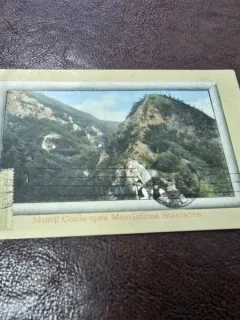 Carte Postala, Muntii Cozia spre Manastirea Stanisoara, 1912