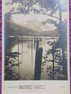 Carte postala, Muntii Gherghiului, Lacul Ghilcos, 1931