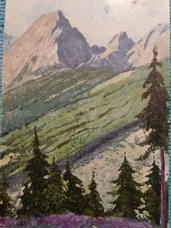 Carte postala, Muntii Tatra, 1925