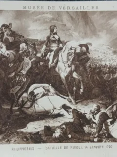 Carte postala, Musee de Versailles, Philippoteaux-Bataille de Rivoli, 14 janvier 1797
