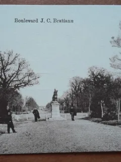 Carte postala, necirculata, Bdul Bratianu, Buzau 1917