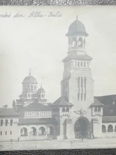 Carte postala, necirculata, Biserica Incoronarii din Alba Iulia, inceput de secol XX