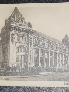 Carte postala, necirculata, Bucuresti Sediul Postei, inceput de secol XX