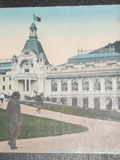 Carte postala, necirculata, Casinoul din Sinaia, perioada interbelica