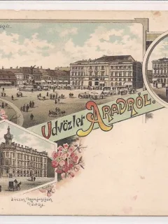 Carte postala necirculata din jurul anului 1900 Arad
