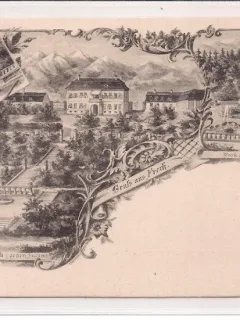 Carte postala necirculata din jurul anului 1900 Avrig