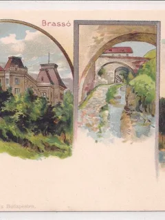 Carte postala necirculata din jurul anului 1900 Brasov