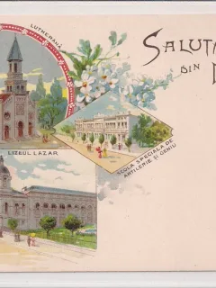 Carte postala necirculata din jurul anului 1900 Bucuresti