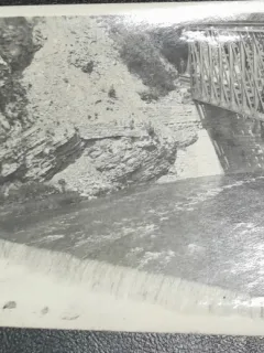 Carte postala, necirculata, Sinaia Podul Valea Larga, 1911