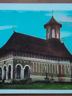 Carte postala, necirculata, Suceava, Biserica Adormirii Maicii Domnului, odinioara biserica unei manastiri de calugarite din timpul lui Alexandru cel Bun