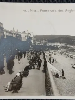 Carte Postala, Nice, Promenade des Anglais, perioada interbelica
