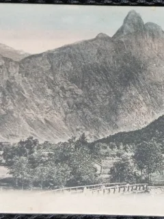 Carte postala, Norvegia, muntii Romsdalshorn, perioada interbelica