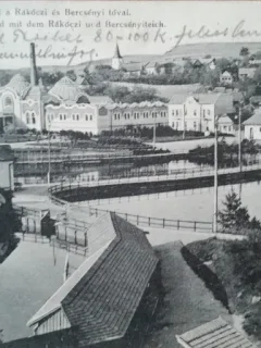 Carte postala, Ocna Sibiului, vedere generala, 1911