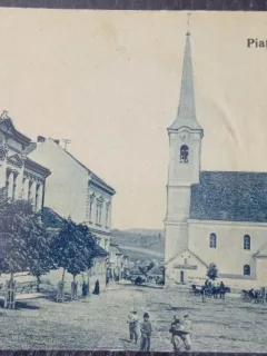 Carte postala, Odorheiu, Piata Regina Maria, inceput de secol XX