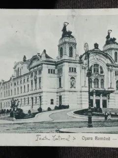 Carte postala, Opera Romana din Cluj, 1918
