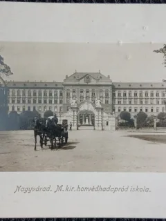 Carte postala, Oradea, Academia Militara Regala, perioada interbelica