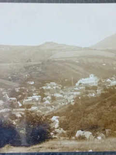 Carte postala, Oravita, vedere generala, perioada interbelica