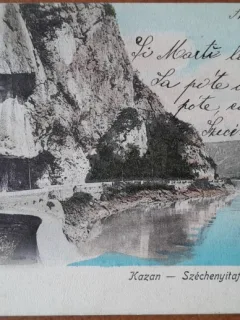 Carte postala, Orsova, Cazane, perioada interbelica