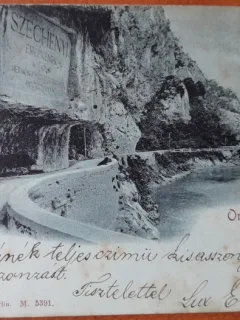 Carte postala, Orsova Cazane, perioada interbelica
