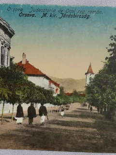 Carte postala, Orsova, Judecatoria de ocol reg. roman, inceput de secol XX