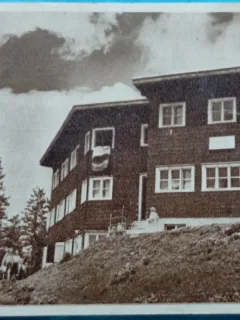 Carte postala, Ostavarul, Cabana, 1952